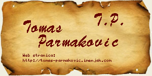Tomas Parmaković vizit kartica